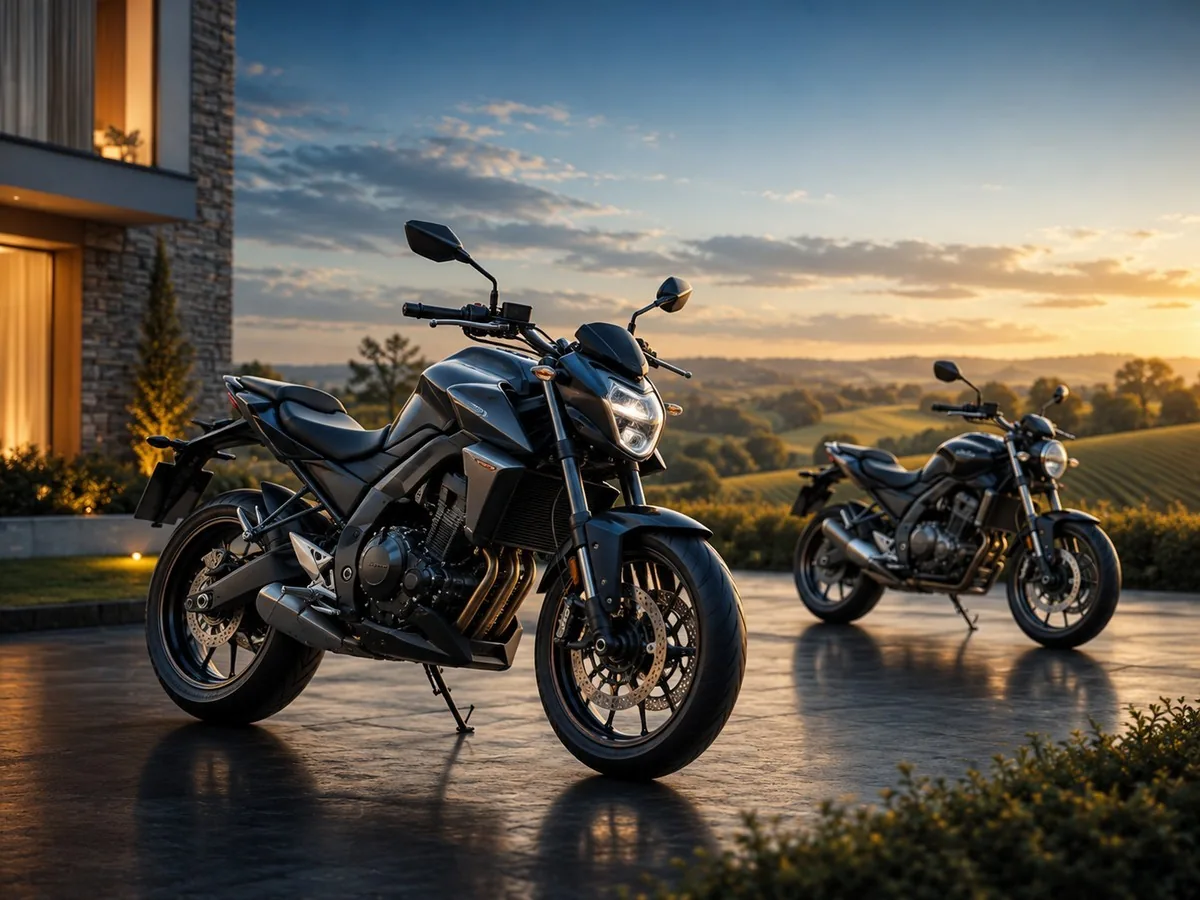 Motocicletas ao pôr do sol, consórcio de motos em Aquidauana e Mato Grosso do Sul